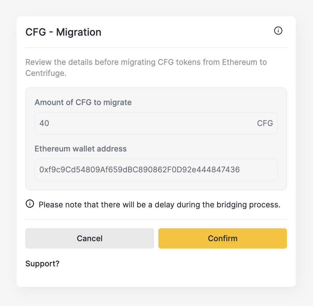 Migration Step 1